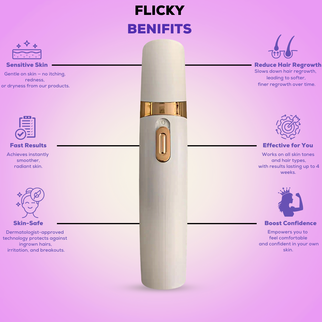 Flicky - Facial Hair Remover - 50% OFF!